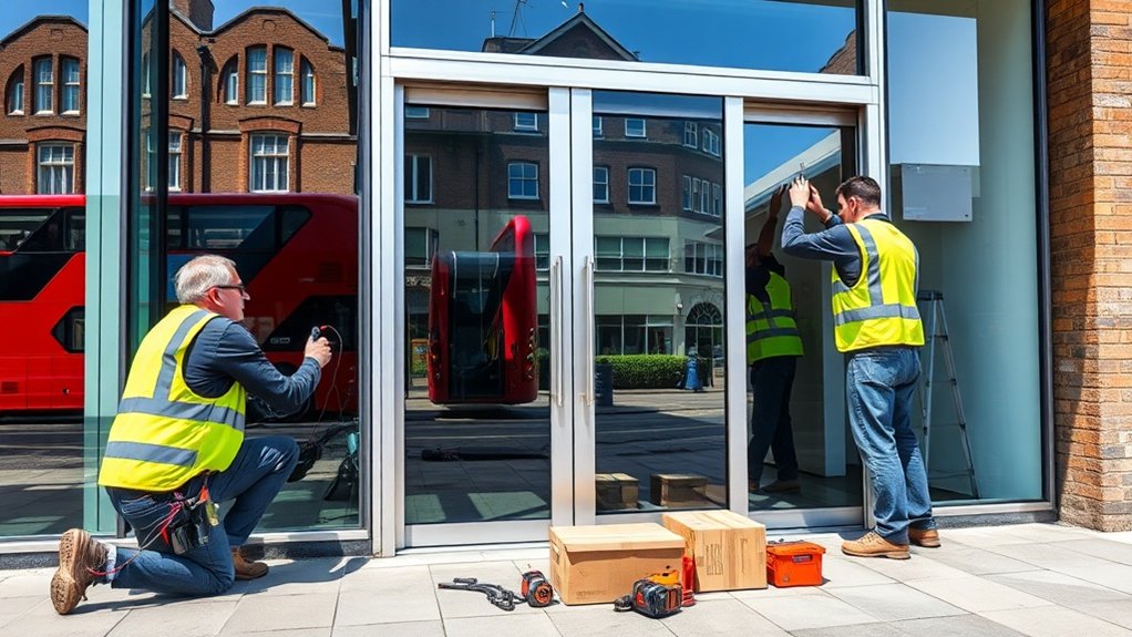 Automatic Door Installation Reading